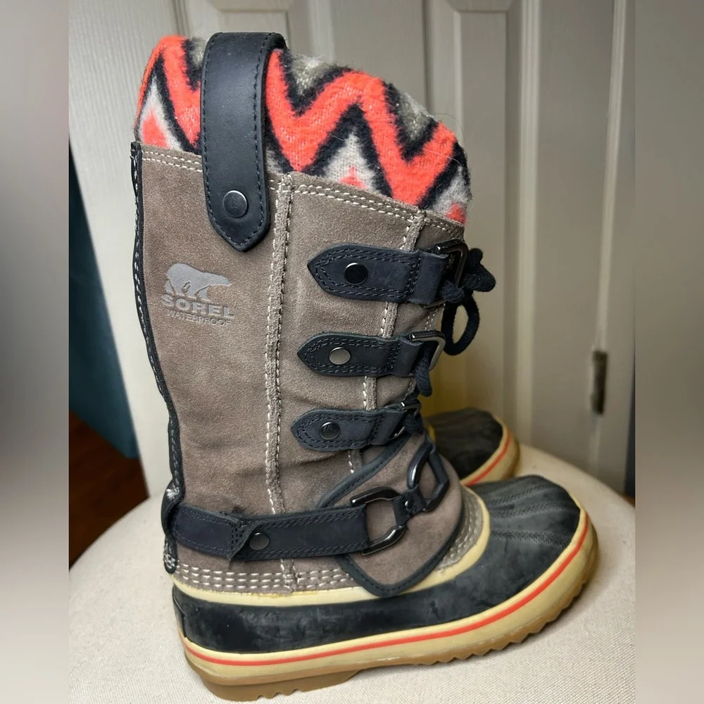 Sorel Joan of Arctic Premium II Leather Snow Boots Sz 6